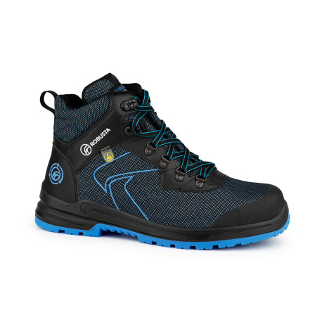 Bota NEWLIFE B/BLUE S3S negra/azul ROBUSTA