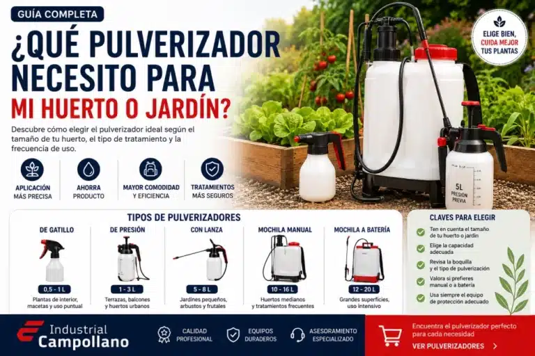 ¿Qué pulverizador necesito para mi huerto o jardín?