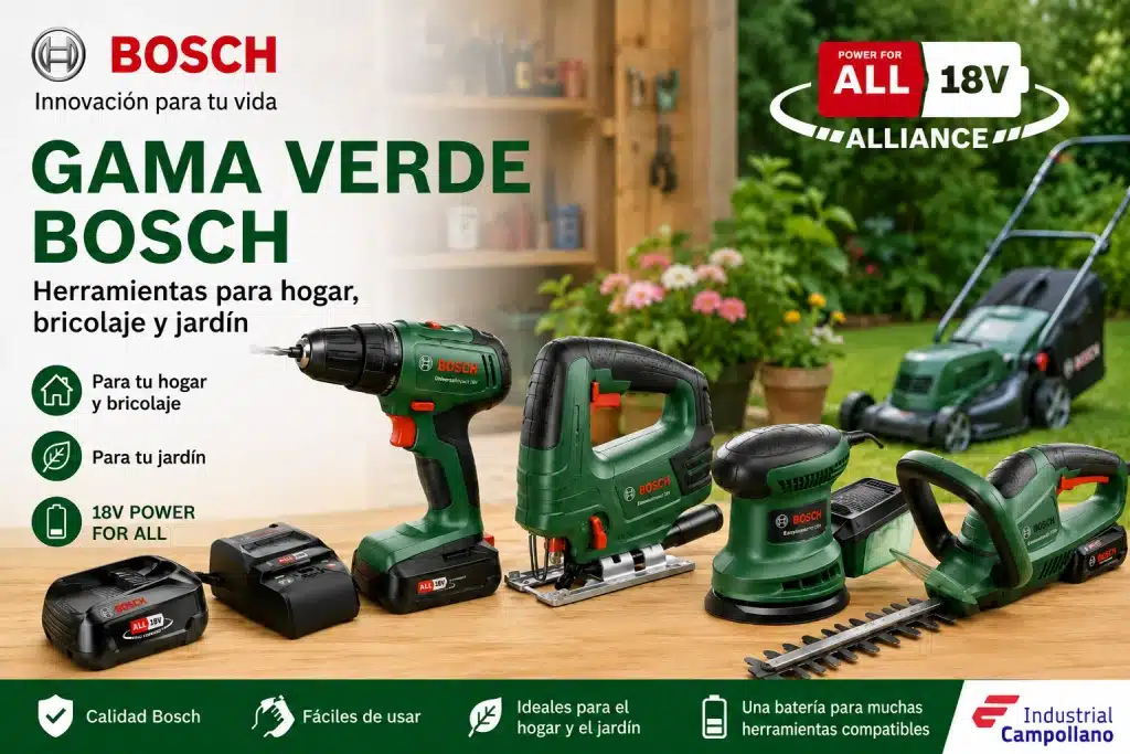 Gama Verde Bosch: qué es y qué herramienta elegir Gama Verde Bosch: qué es y qué herramienta elegir