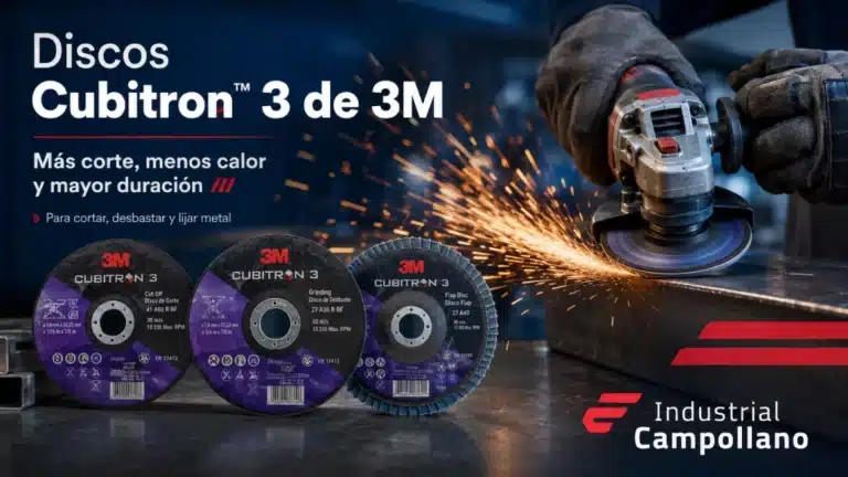 Discos Cubitron 3 de 3M: qué son, tipos y cuándo usarlos