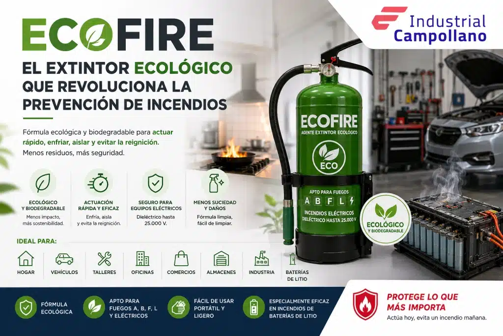ECOFIRE extintor ecológico para incendios en hogar coche y taller ECOFIRE extintor ecológico para incendios en hogar coche y taller