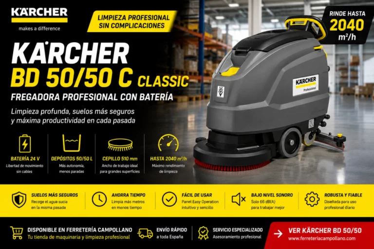 Kärcher BD 50/50 C Classic: fregadora profesional para limpiar más en menos tiempo