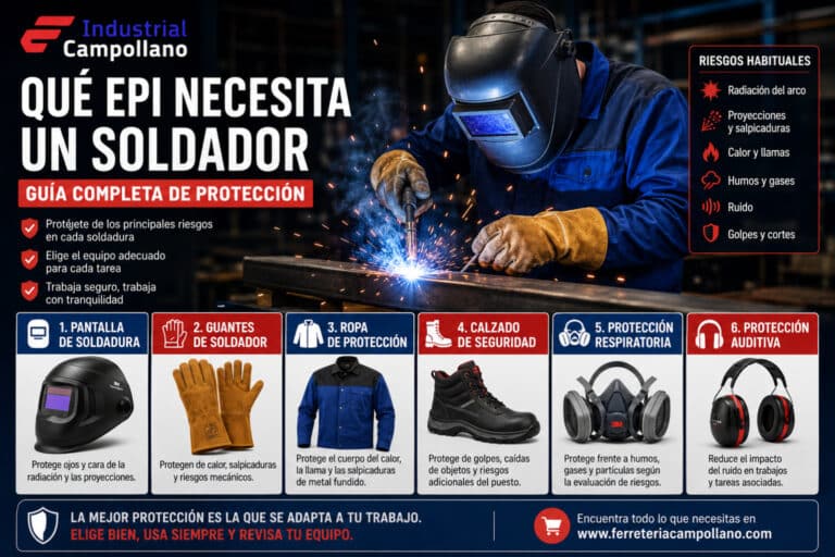 Qué EPI necesita un soldador: guía completa de protección