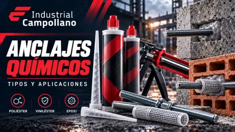 Anclajes químicos: tipos, aplicaciones y cuál elegir